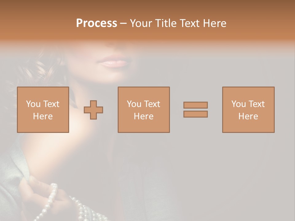 Eyes Brown Necklace PowerPoint Template