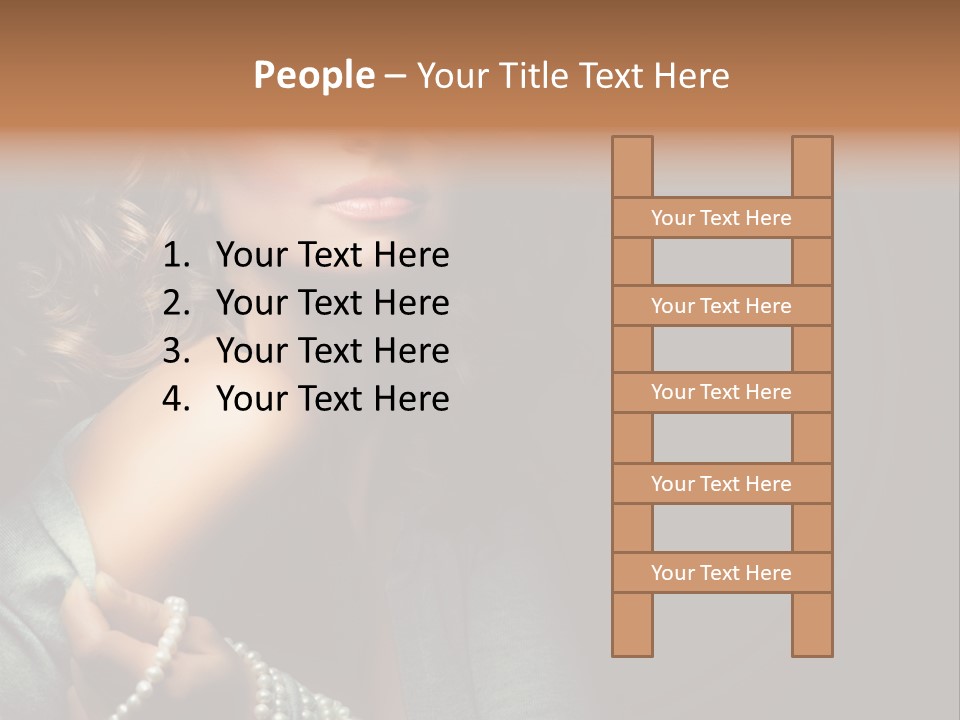 Eyes Brown Necklace PowerPoint Template