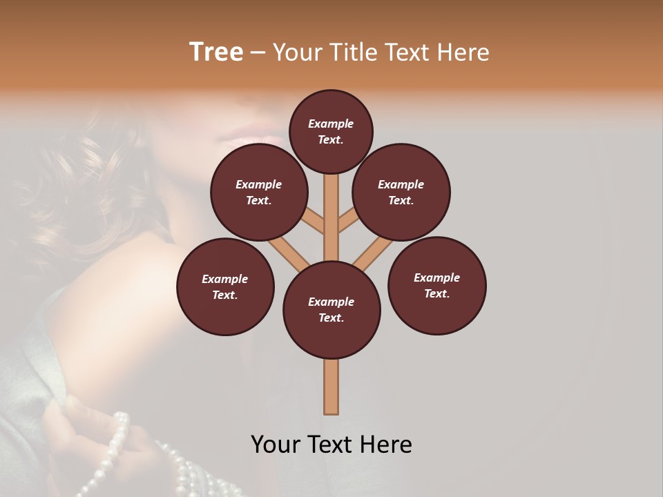 Eyes Brown Necklace PowerPoint Template