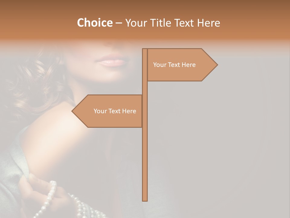 Eyes Brown Necklace PowerPoint Template