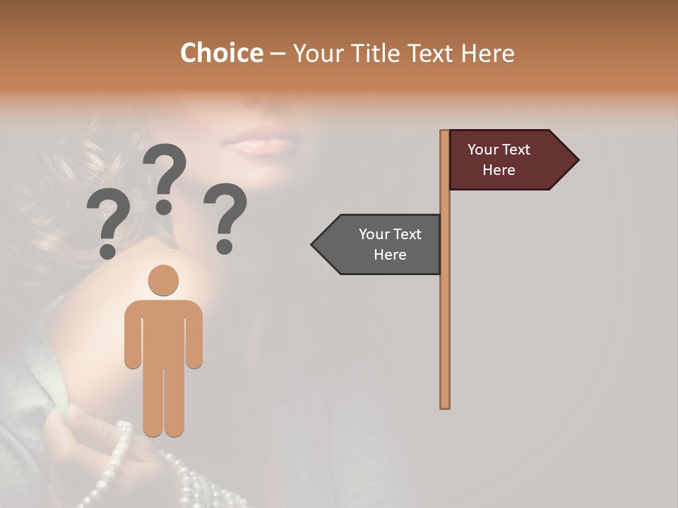 Eyes Brown Necklace PowerPoint Template