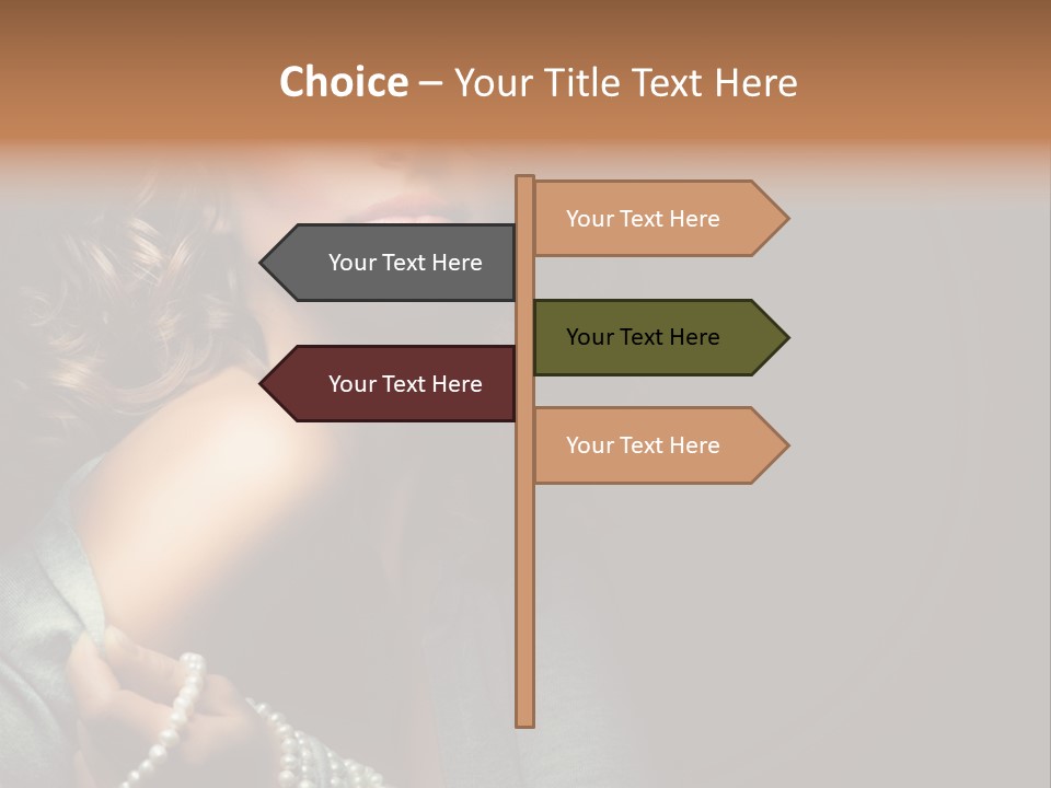 Eyes Brown Necklace PowerPoint Template