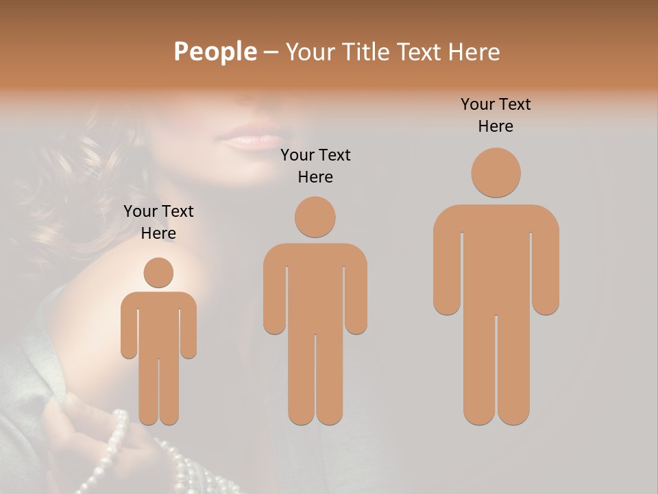 Eyes Brown Necklace PowerPoint Template