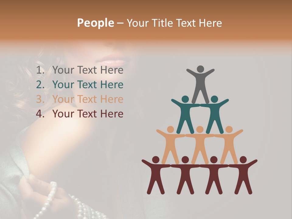 Eyes Brown Necklace PowerPoint Template