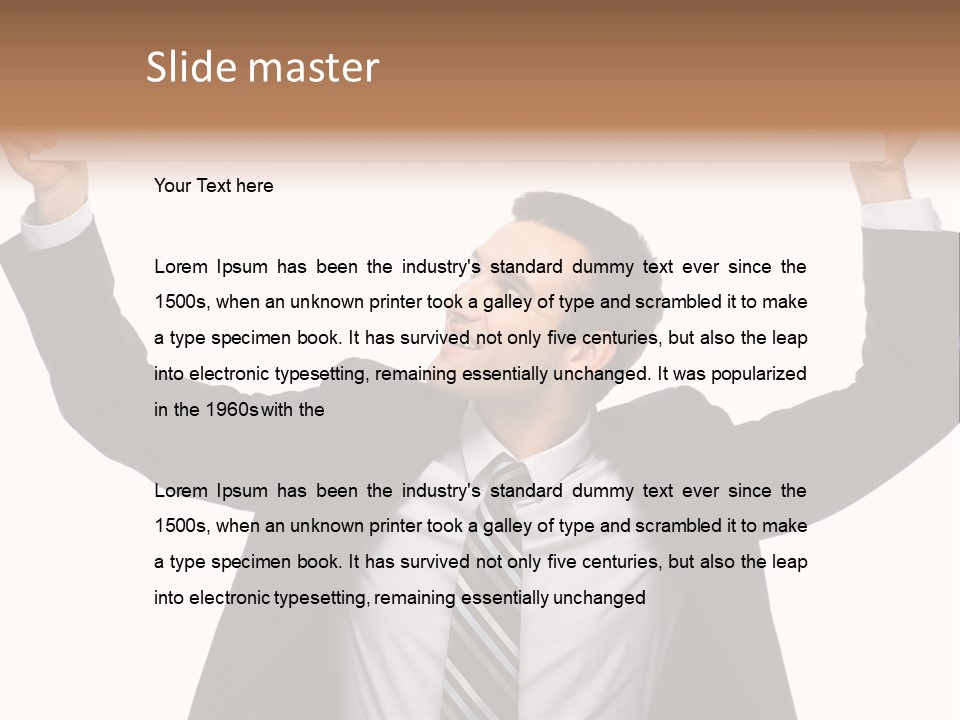 Man Business Copy Space PowerPoint Template