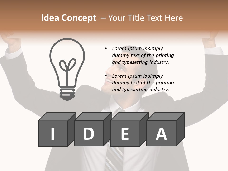 Man Business Copy Space PowerPoint Template