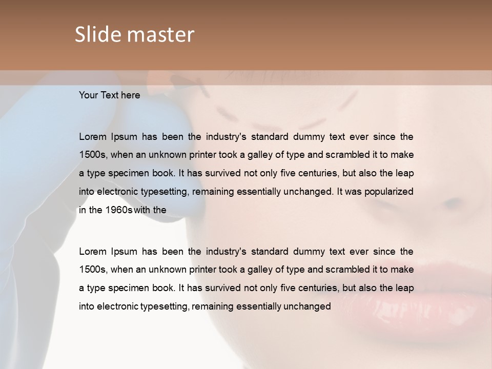 Blue Touch Treatment PowerPoint Template