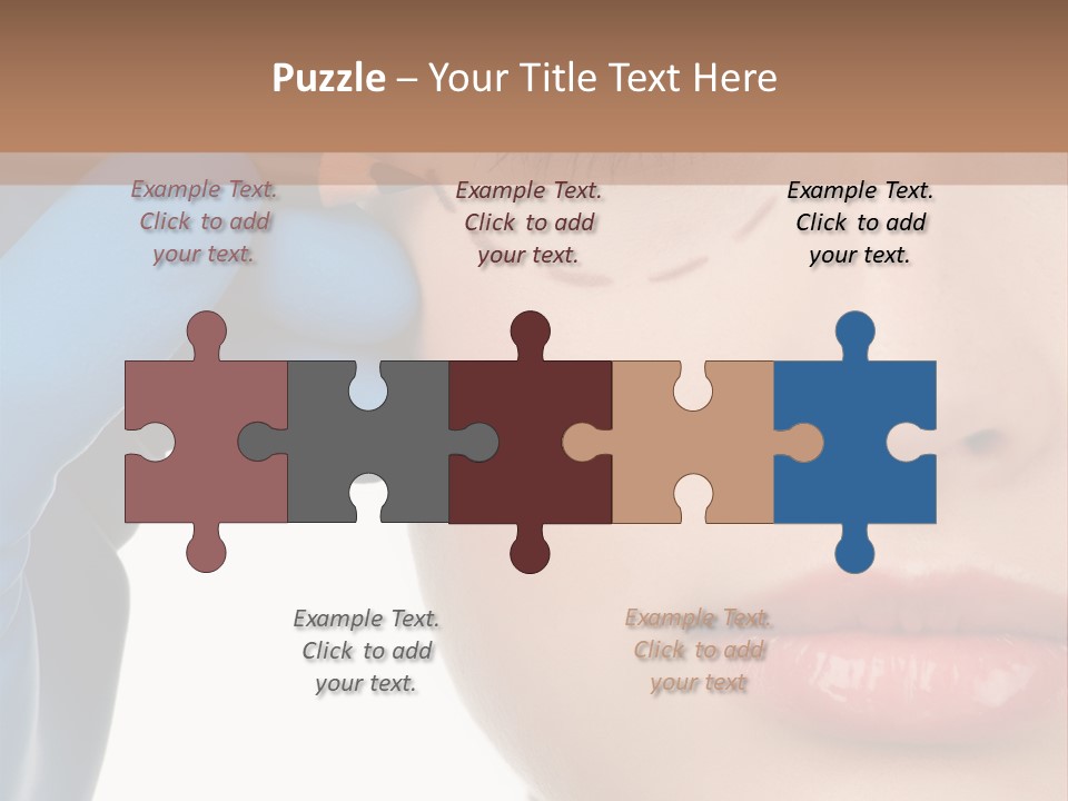 Blue Touch Treatment PowerPoint Template