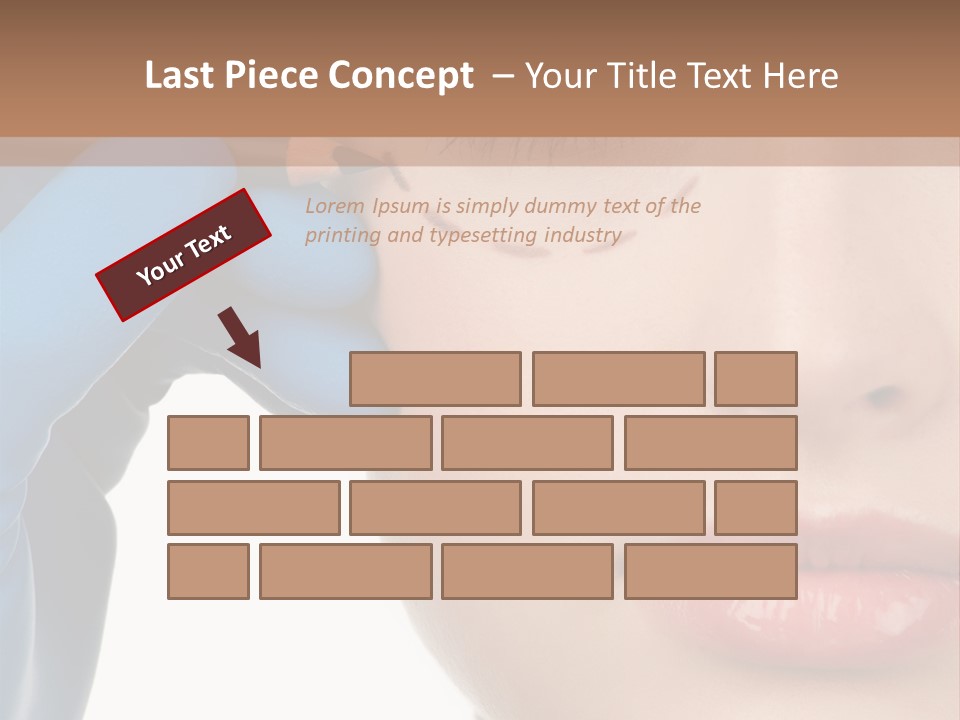 Blue Touch Treatment PowerPoint Template