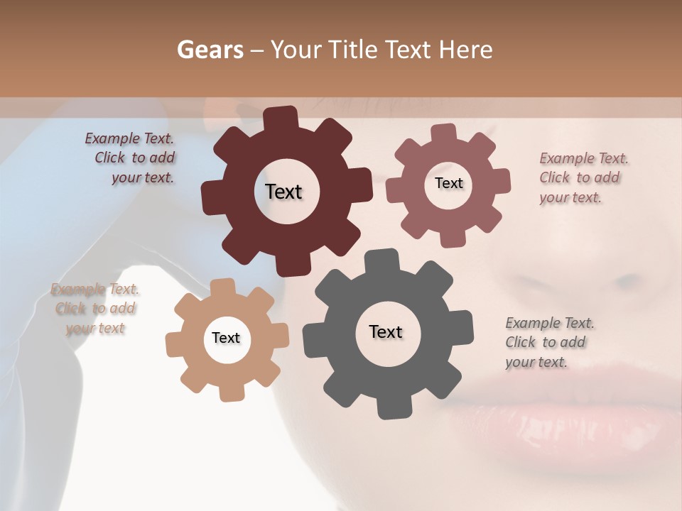 Blue Touch Treatment PowerPoint Template