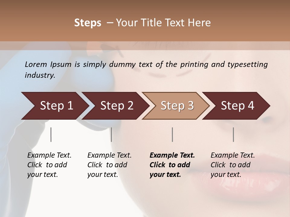 Blue Touch Treatment PowerPoint Template