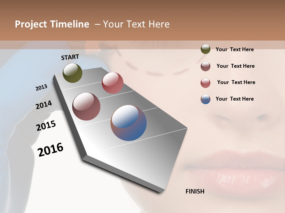 Blue Touch Treatment PowerPoint Template