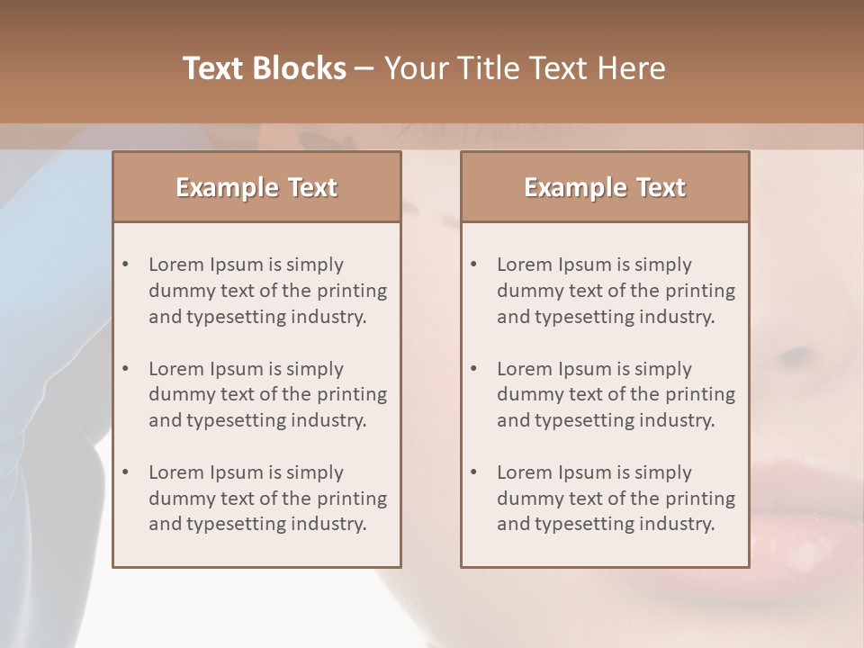 Blue Touch Treatment PowerPoint Template