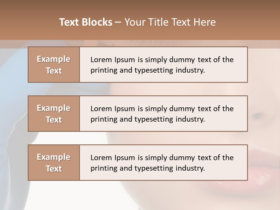 Blue Touch Treatment PowerPoint Template