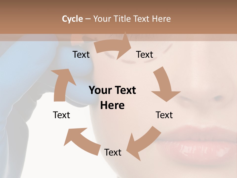 Blue Touch Treatment PowerPoint Template