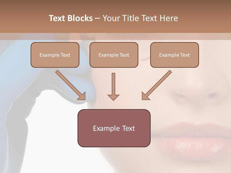 Blue Touch Treatment PowerPoint Template