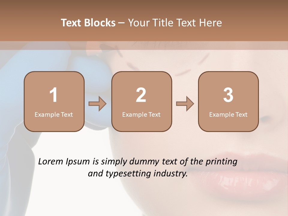 Blue Touch Treatment PowerPoint Template