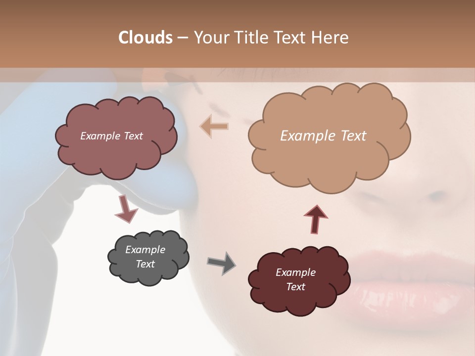 Blue Touch Treatment PowerPoint Template