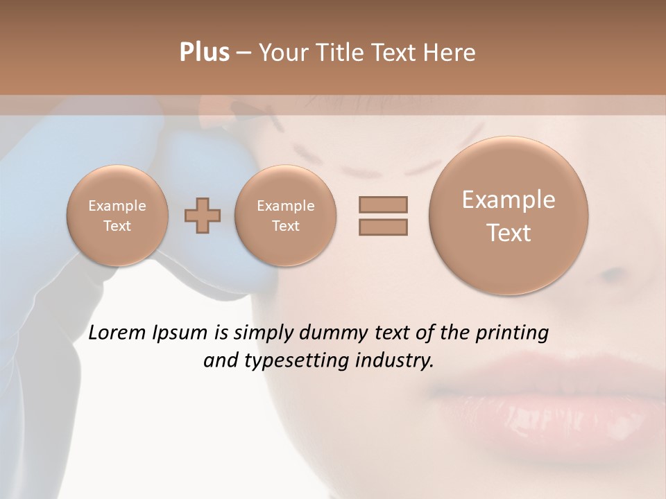 Blue Touch Treatment PowerPoint Template