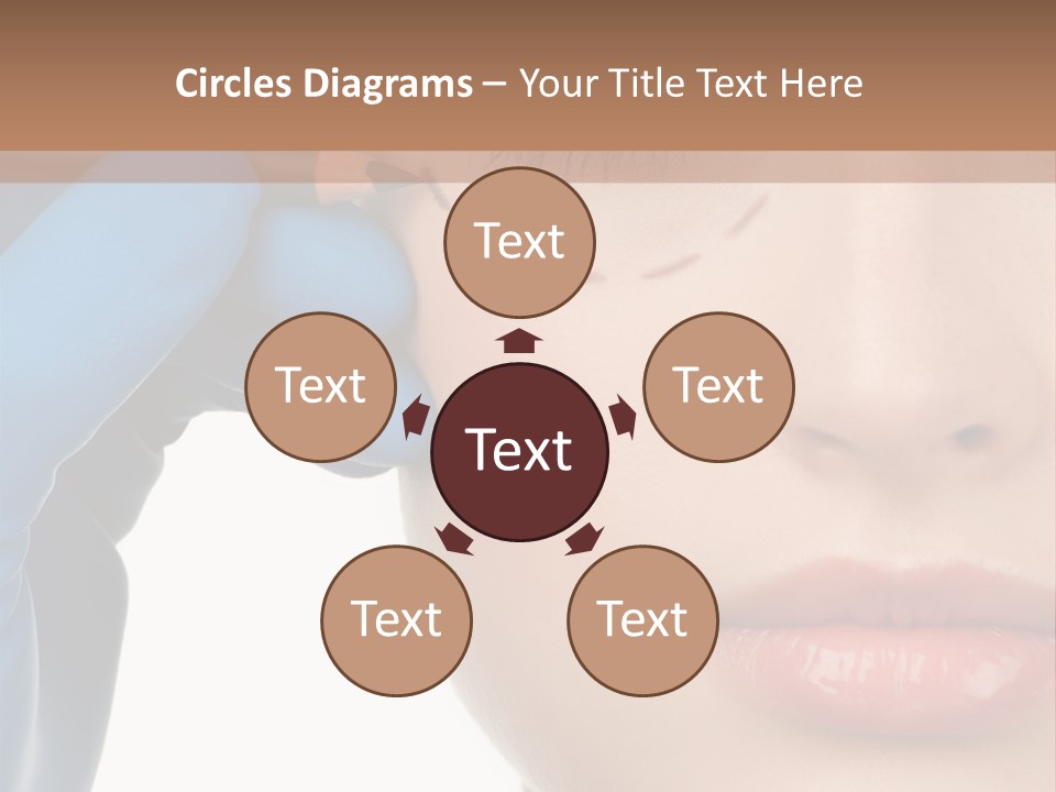 Blue Touch Treatment PowerPoint Template