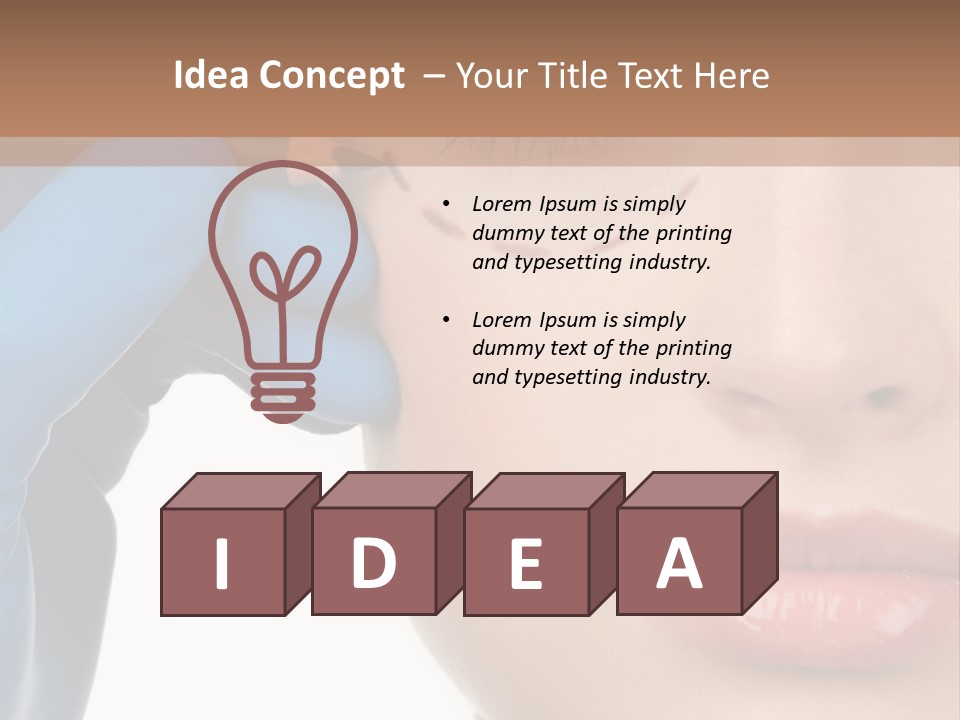 Blue Touch Treatment PowerPoint Template