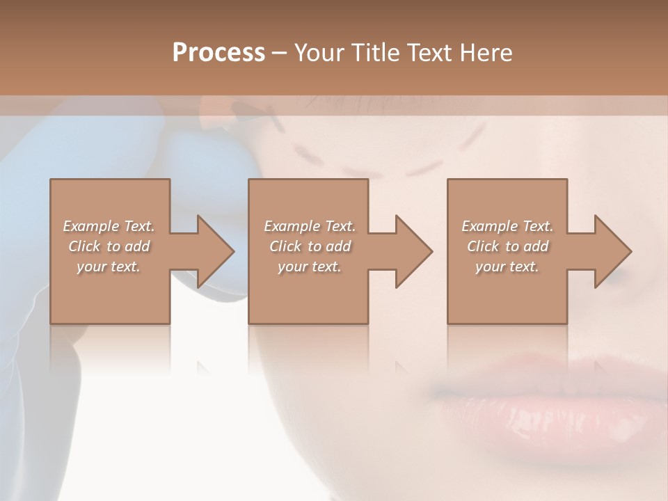 Blue Touch Treatment PowerPoint Template