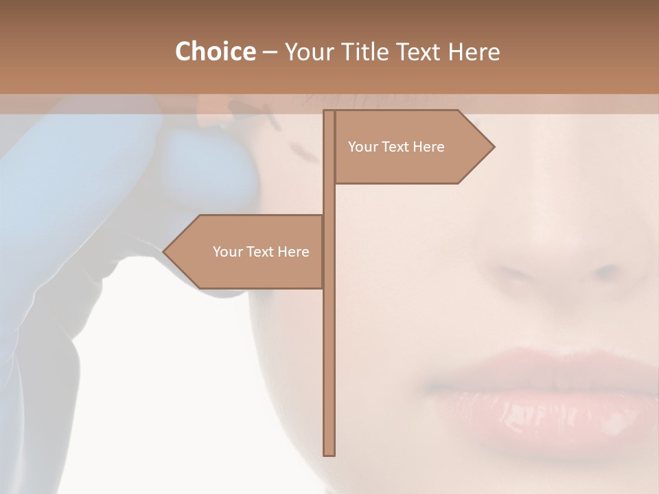 Blue Touch Treatment PowerPoint Template