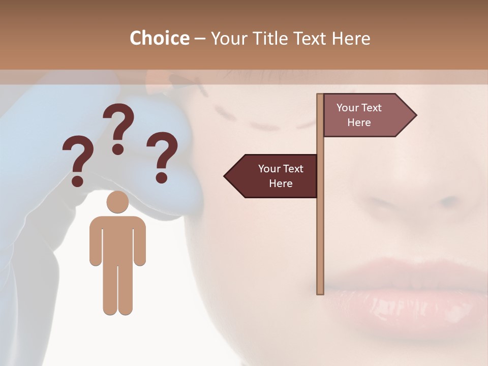 Blue Touch Treatment PowerPoint Template