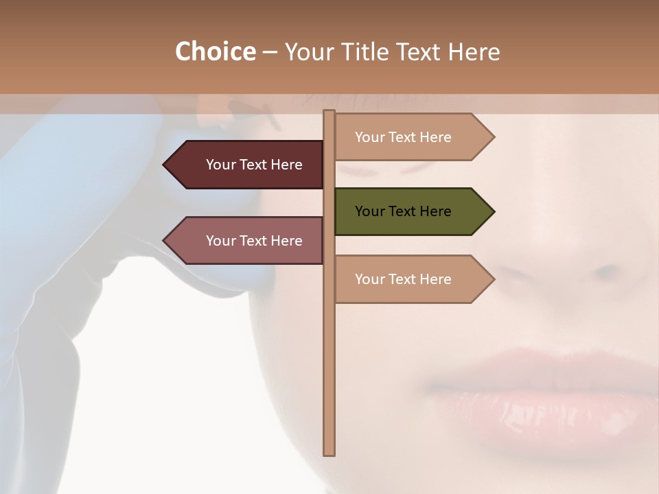 Blue Touch Treatment PowerPoint Template
