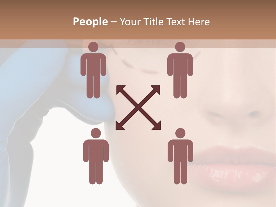 Blue Touch Treatment PowerPoint Template