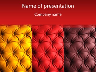 Red Button Stylish PowerPoint Template