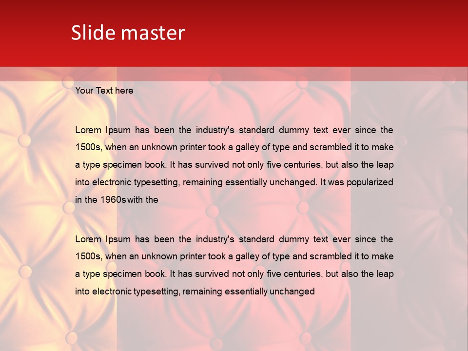Red Button Stylish PowerPoint Template
