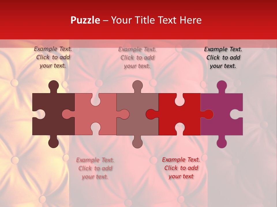 Red Button Stylish PowerPoint Template