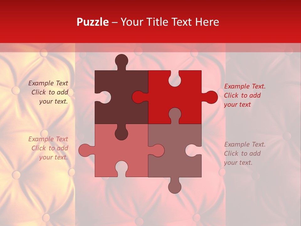 Red Button Stylish PowerPoint Template