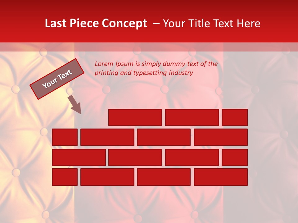 Red Button Stylish PowerPoint Template