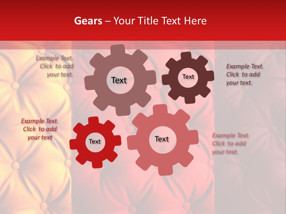 Red Button Stylish PowerPoint Template