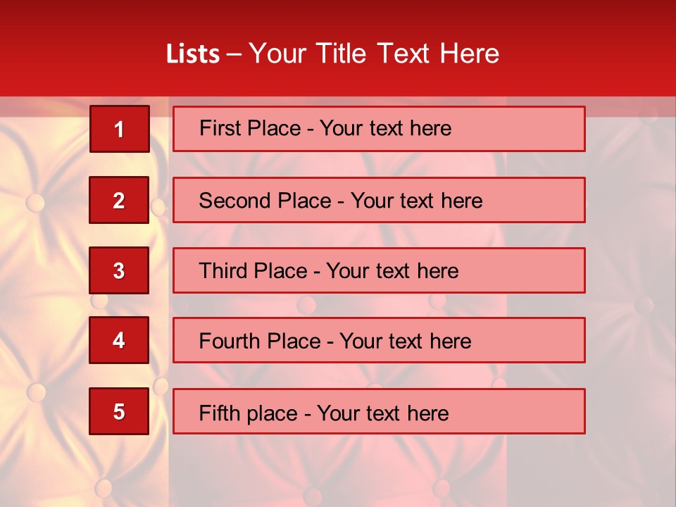 Red Button Stylish PowerPoint Template