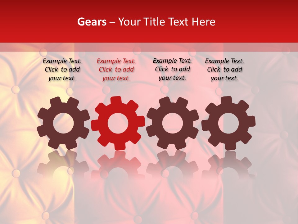 Red Button Stylish PowerPoint Template