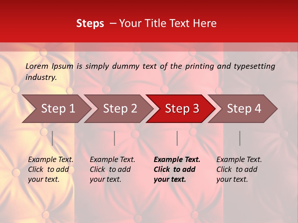 Red Button Stylish PowerPoint Template