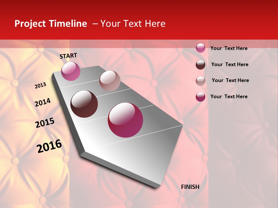 Red Button Stylish PowerPoint Template