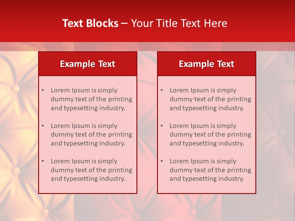 Red Button Stylish PowerPoint Template