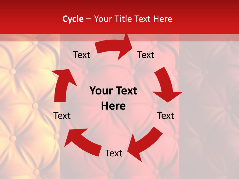 Red Button Stylish PowerPoint Template