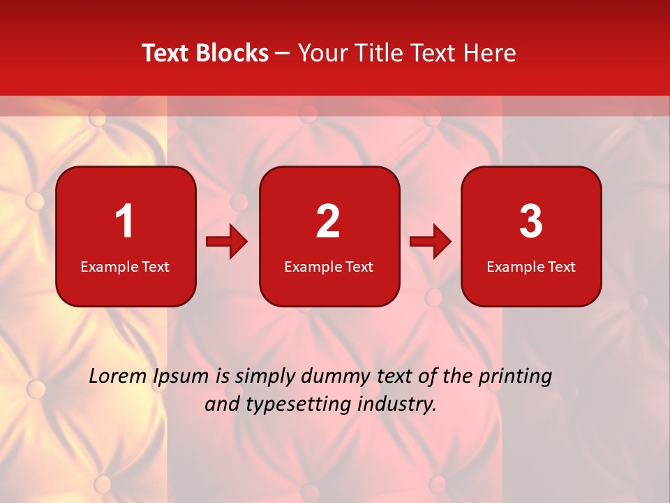 Red Button Stylish PowerPoint Template