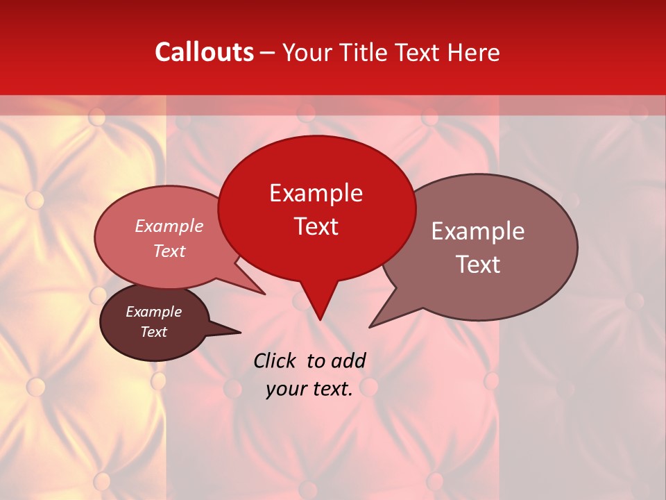Red Button Stylish PowerPoint Template