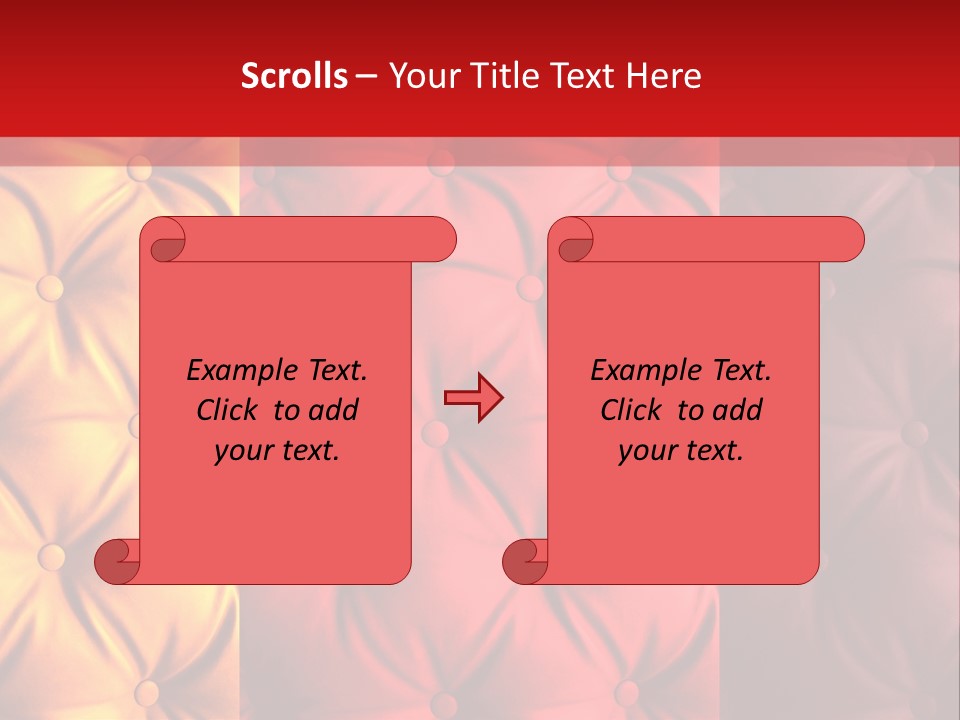 Red Button Stylish PowerPoint Template