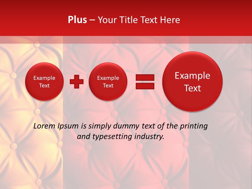 Red Button Stylish PowerPoint Template