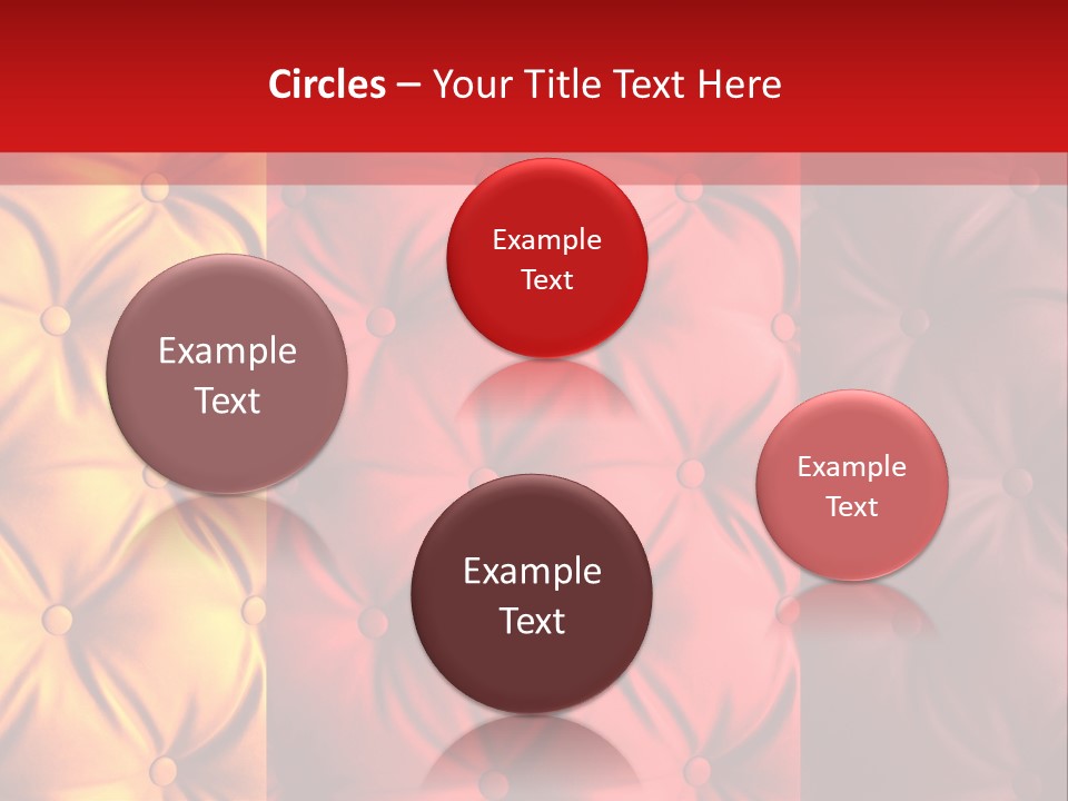 Red Button Stylish PowerPoint Template
