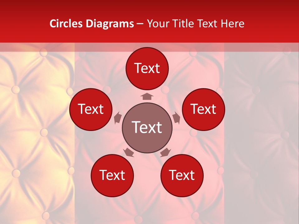 Red Button Stylish PowerPoint Template