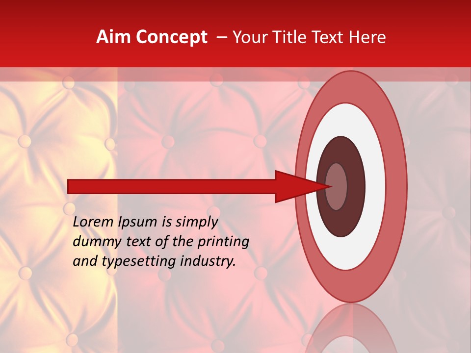 Red Button Stylish PowerPoint Template