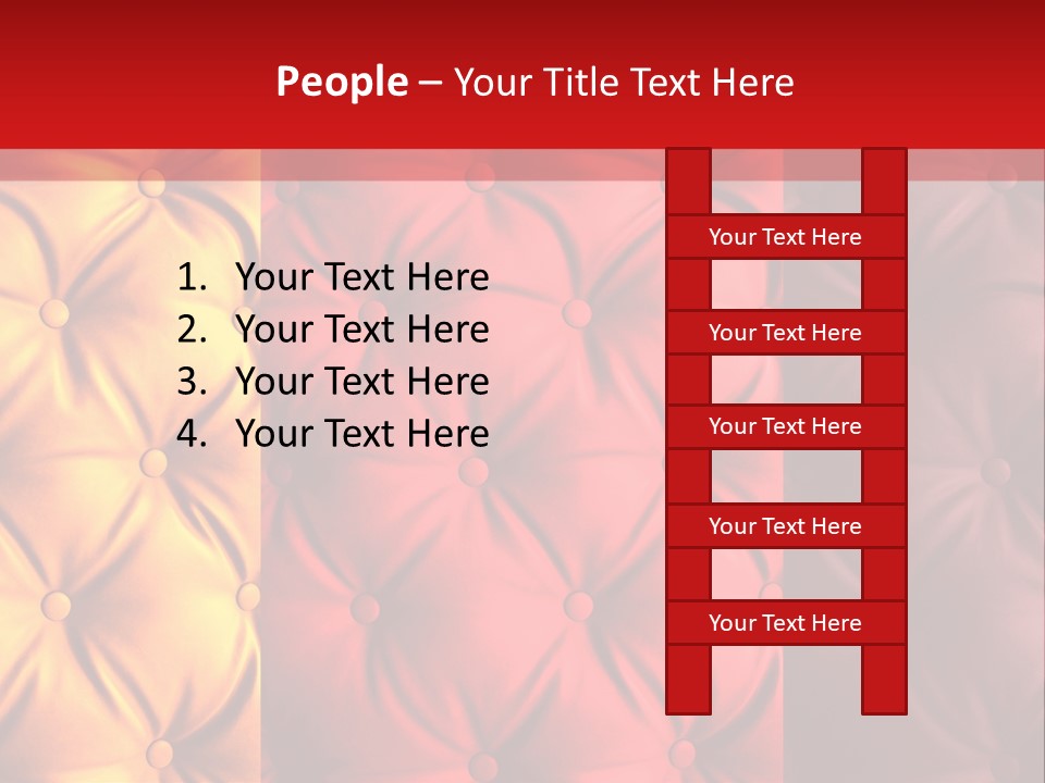 Red Button Stylish PowerPoint Template